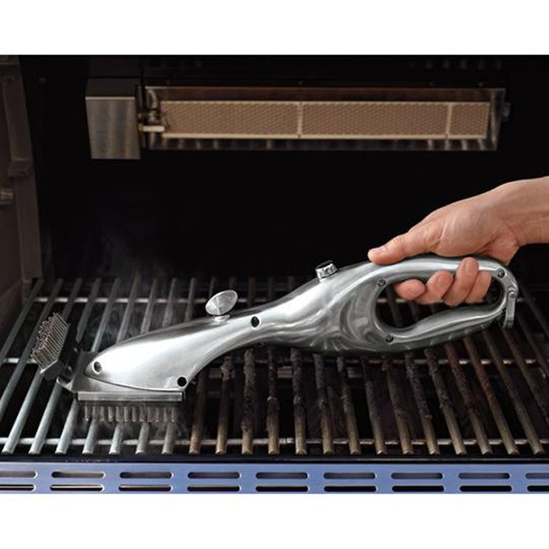 Stainless Steel BBQ Grill Cleaning Brush – Steam-Powered Scraper for Gas, Charcoal & Ceramic Grills